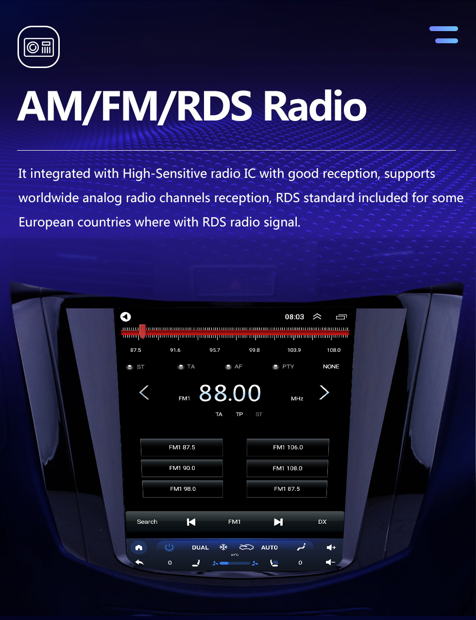 Seicane OEM HD Touchscreen 9.7 polegadas Android 10.0 Rádio para 2018 Nissan NAVARA Terra Auto A/C com GPS Navi System Link do espelho Bluetooth música WIFI suporte OBD2 DVR SWC