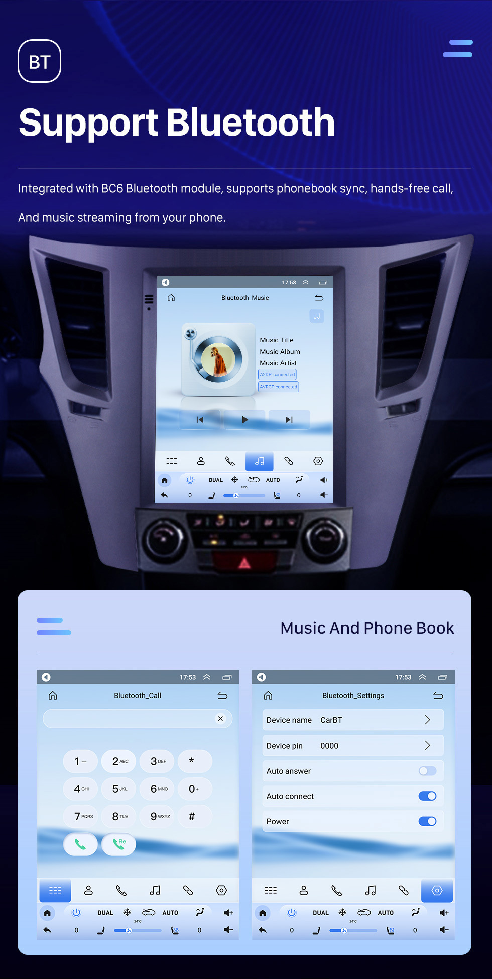Seicane Tesla carplay Android Aftermarket Radio para Subaru Outback 2010 2011 2013 2014 com Carplay/Android Auto DSP Bluetooth Navegação GPS 