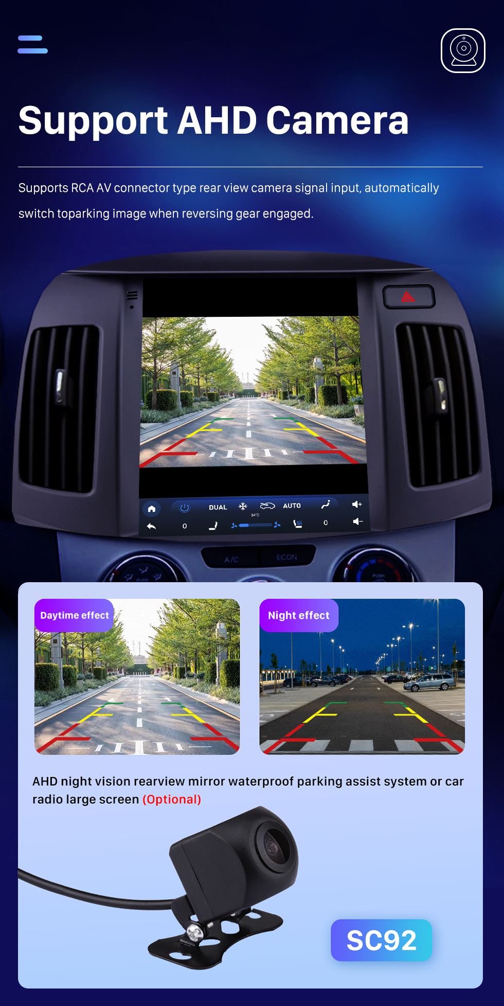 Seicane Pantalla táctil HD de 9.7 pulgadas 2008 2009 2010 Hyundai Elantra Android 10.0 Radio Navegación GPS con Carplay DSP incorporado Soporte de música Bluetooth 4G WIFI Control del volante