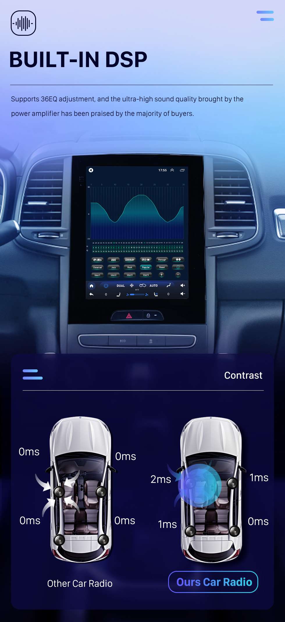 Seicane 9.7 pulgadas Android 10.0 2015 Renault Koleos Radio de navegación GPS con pantalla táctil HD Bluetooth Soporte de música Carplay Mirror Link