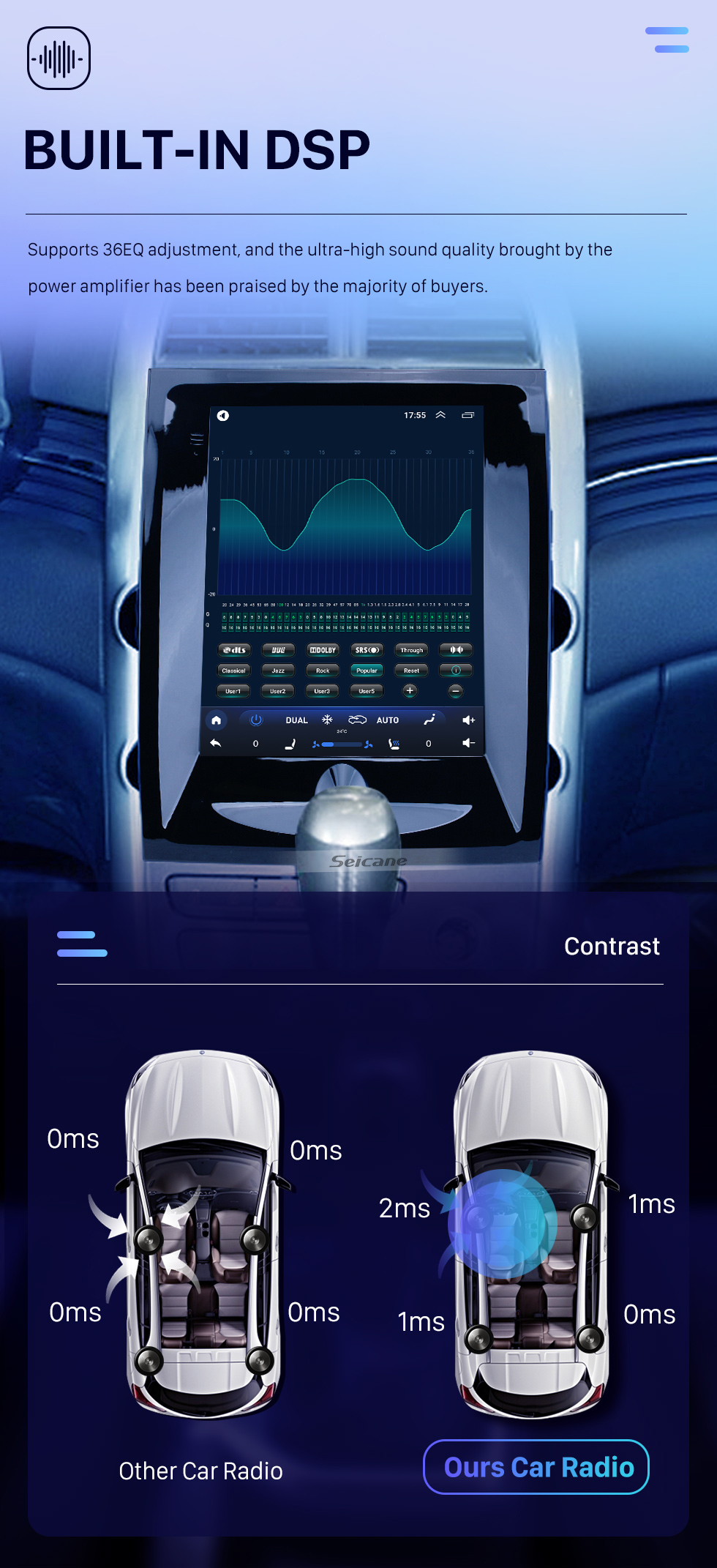 Seicane 2012-2015 Chevy Chevrolet Malibu 9.7 pulgadas Android 10.0 Radio de navegación GPS con pantalla táctil HD Soporte Bluetooth Carplay Cámara trasera