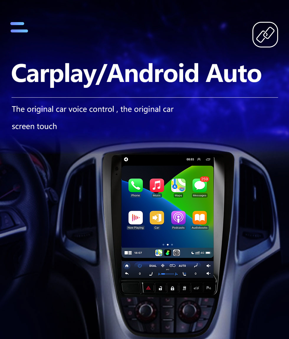 Seicane Pantalla táctil HD para Buick Hideo 2010-2014 Buick Verano 2015 Radio Android 10,0 9,7 pulgadas navegación GPS Bluetooth soporte Carplay