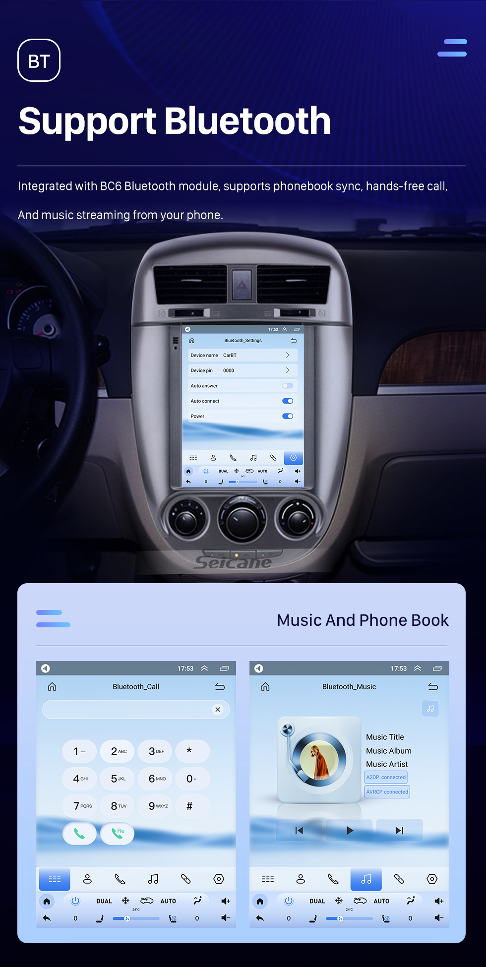 Seicane 9,7-дюймовый Android 10.0 для 2016 Buick New Excelle Radio GPS-навигация с сенсорным экраном HD Поддержка Bluetooth Carplay TPMS