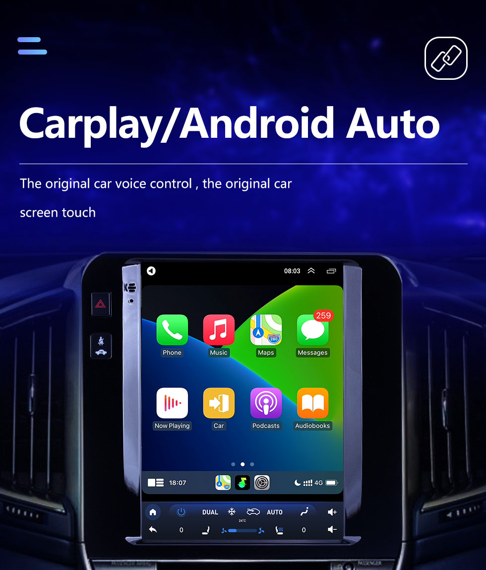 Seicane 2015-2018 Ford Edge 9,7-дюймовый Android 10.0 GPS-навигация Радио с сенсорным экраном HD Поддержка Bluetooth Carplay Задняя камера