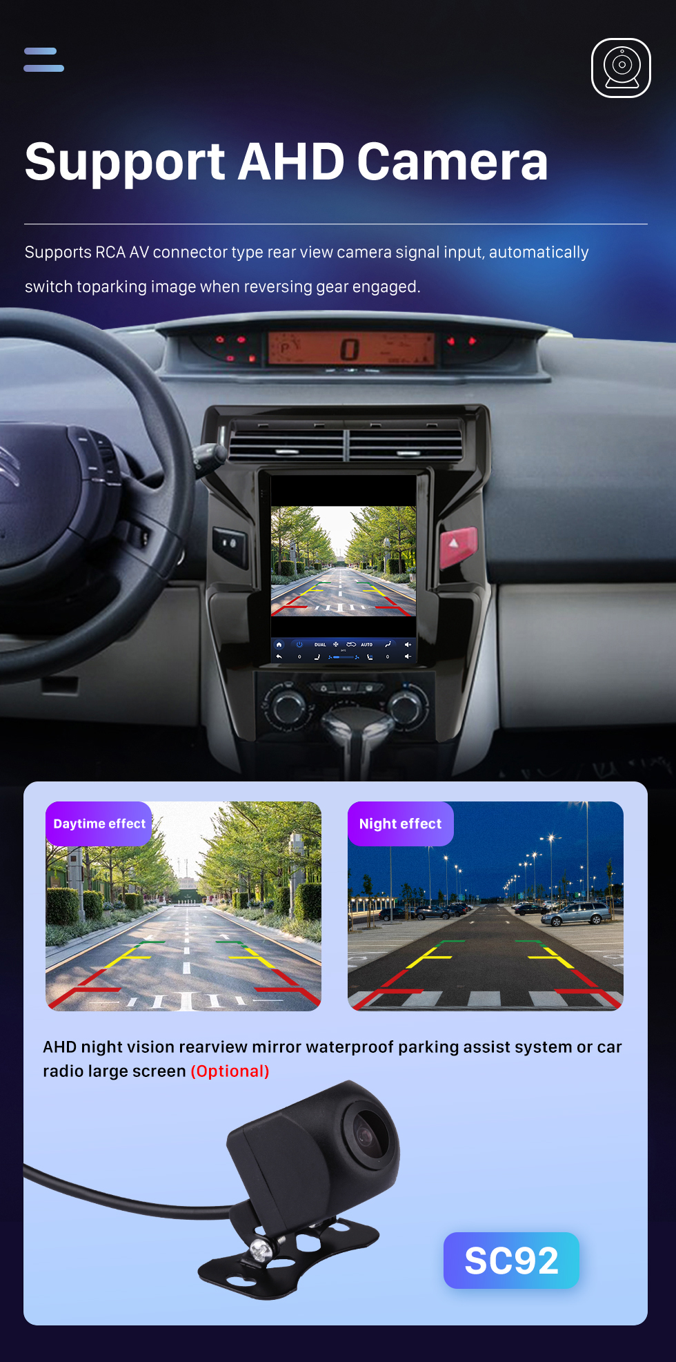 Seicane Para 2012-2016 Citroen Quatre (Alto) Radio Android 10.0 9.7 pulgadas HD Pantalla táctil Bluetooth con sistema de navegación GPS Soporte Carplay 1080P AHD Cámara DVR OBD2