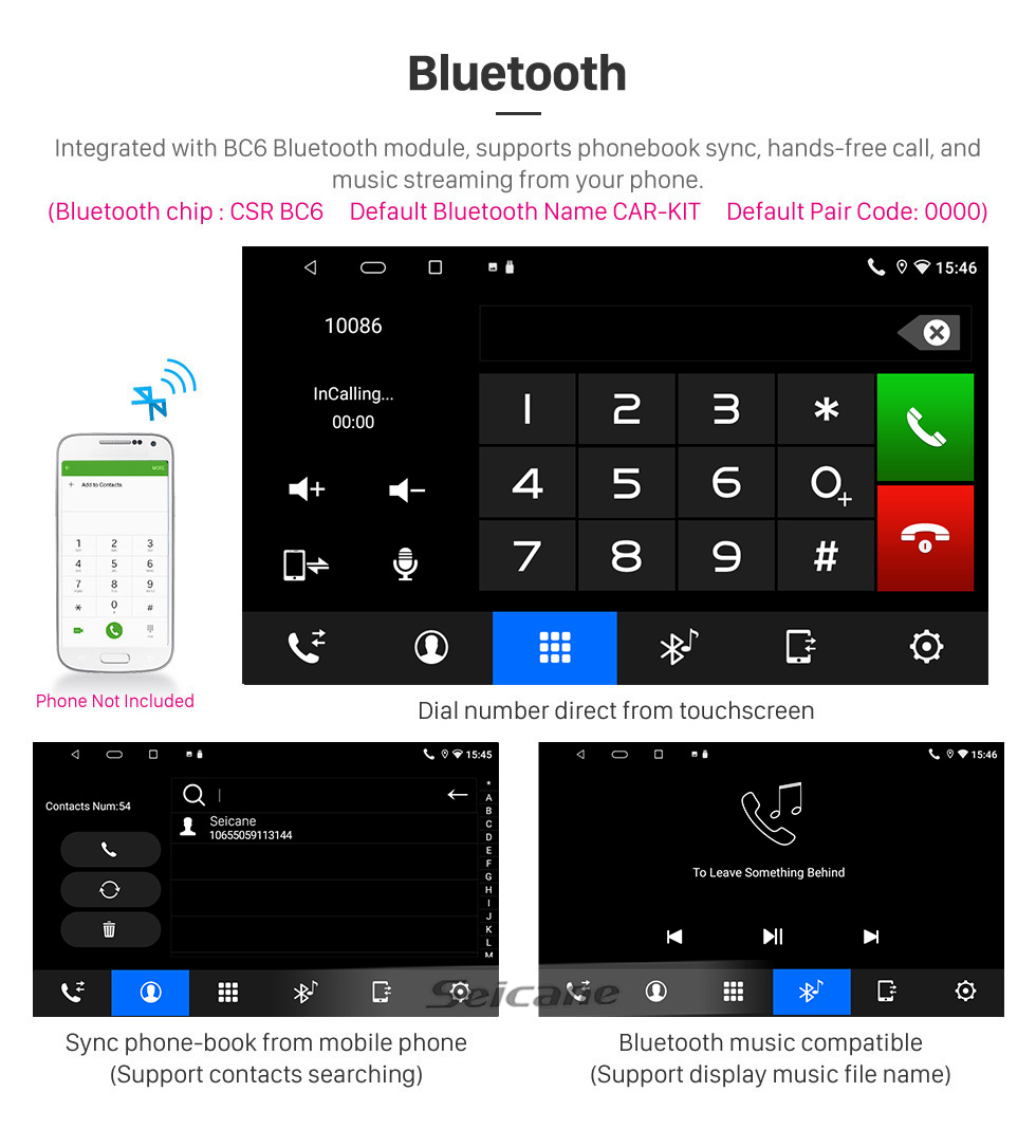 Seicane 9 pulgadas Android 13.0 para 2016 BAIC GROUP X35 Sistema de navegación GPS estéreo con Bluetooth OBD2 DVR