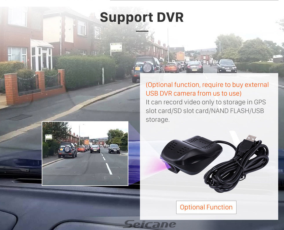 Seicane 9-дюймовый сенсорный экран Android 10.0 HD для 2015-2018 Ford Mustang Low Radio GPS-навигационная система с поддержкой WIFI Bluetooth Carplay Управление рулевым колесом DVR OBD 2