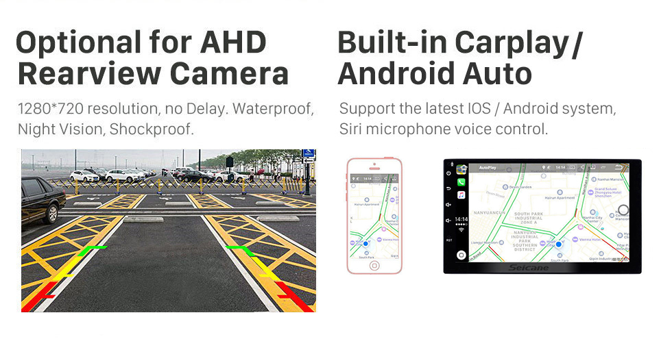 Seicane Android 13.0 9 inch GPS Navigation Radio for 2000-2003 Toyota Camry with HD Touchscreen Carplay Bluetooth support Digital TV