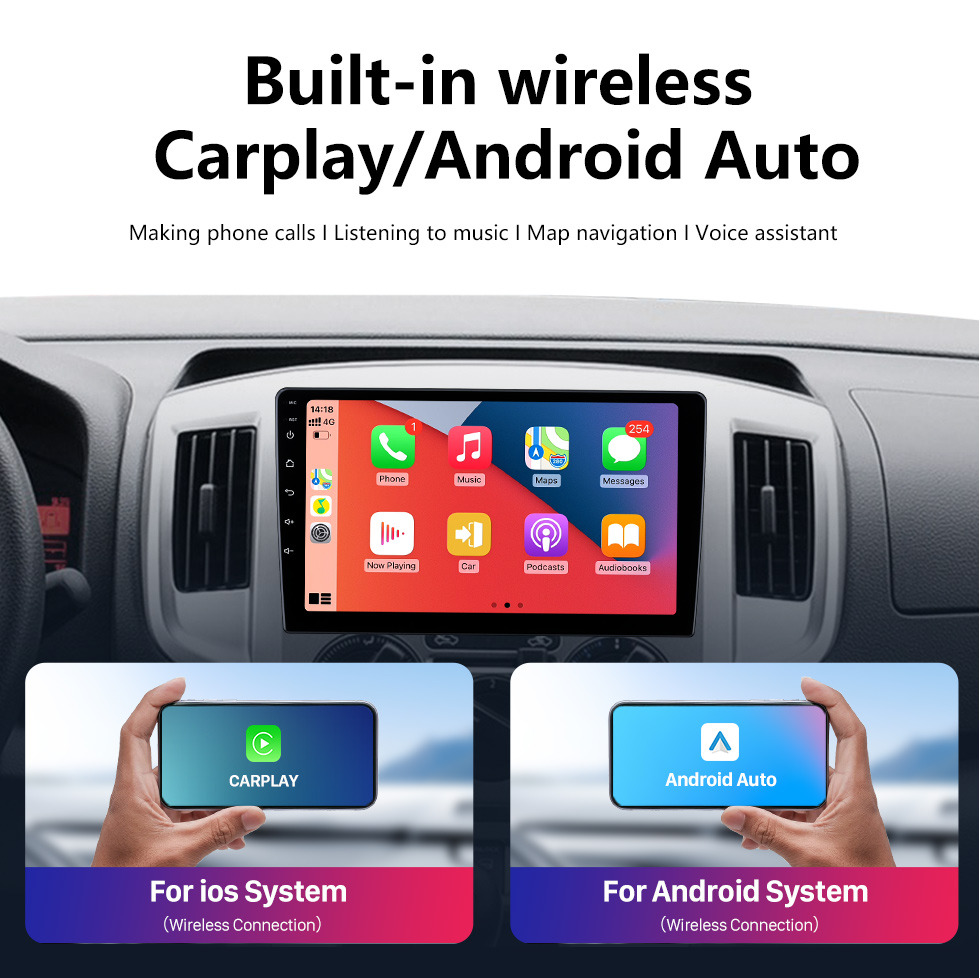 Seicane OEM 9 Zoll Android 13.0 für 2018 BAIC HUANSU S7 Radio mit Bluetooth HD Touchscreen GPS Navigationssystem unterstützt Carplay DAB+