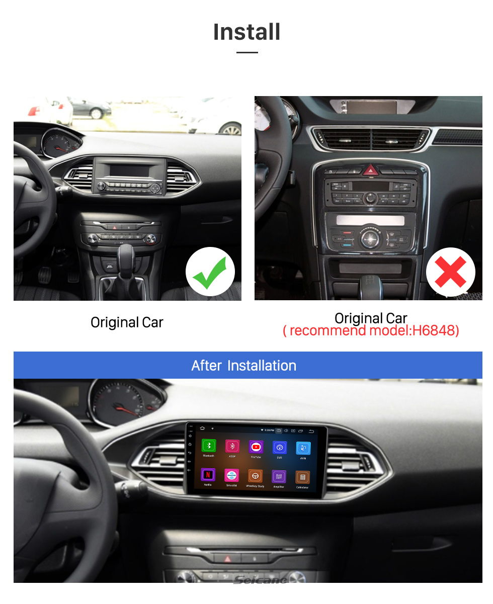 Seicane OEM 10,1 Zoll Android 11.0 Radio für 2006-2015 TOYOTA LAND CRUISER Bluetooth HD Touchscreen GPS-Navigationsunterstützung Carplay Rückfahrkamera TPMS