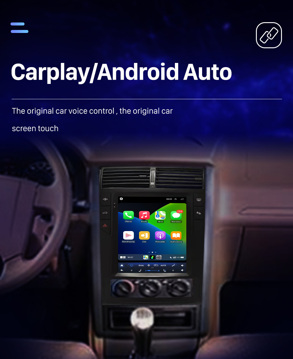Seicane OEM 9.7 pulgadas Android 10.0 Radio para 2012-2022 Peugeot 405 Bluetooth WIFI HD Pantalla táctil Soporte de navegación GPS Carplay Cámara trasera DAB + OBD2