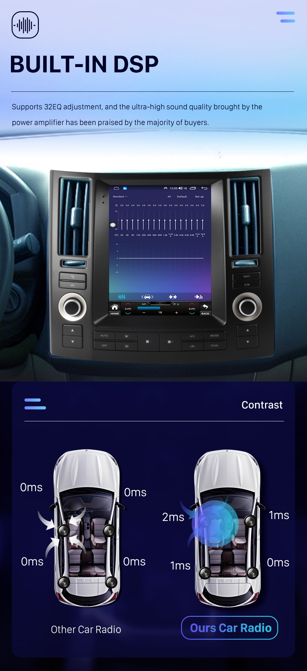 Seicane 9,7 дюйма для 2007-2009 INFINITI FX FX35 FX45 Android 10.0 Головное устройство GPS-навигация USB-радио с USB Bluetooth WIFI Поддержка DVR OBD2 TPMS Управление рулевым колесом