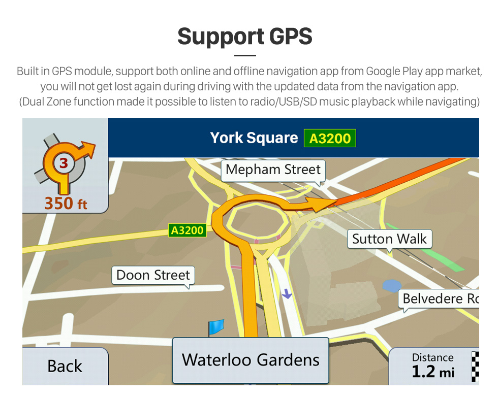 Seicane Sistema de navegação GPS estéreo de 9 polegadas Android 11.0 para 2007-2010 DODGE CALIBER com suporte a Bluetooth Carplay Câmera
