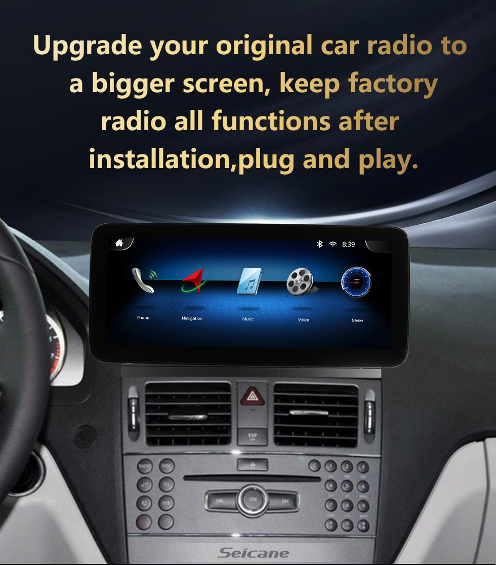Carplay 12.3 pulgadas Radio HD pantalla táctil Android para 2008