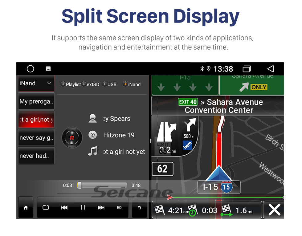 Seicane 9 Zoll Android 13.0 für 2017+ IVECO DAILY Stereo-GPS-Navigationssystem mit Bluetooth-Touchscreen-Unterstützung Rückfahrkamera