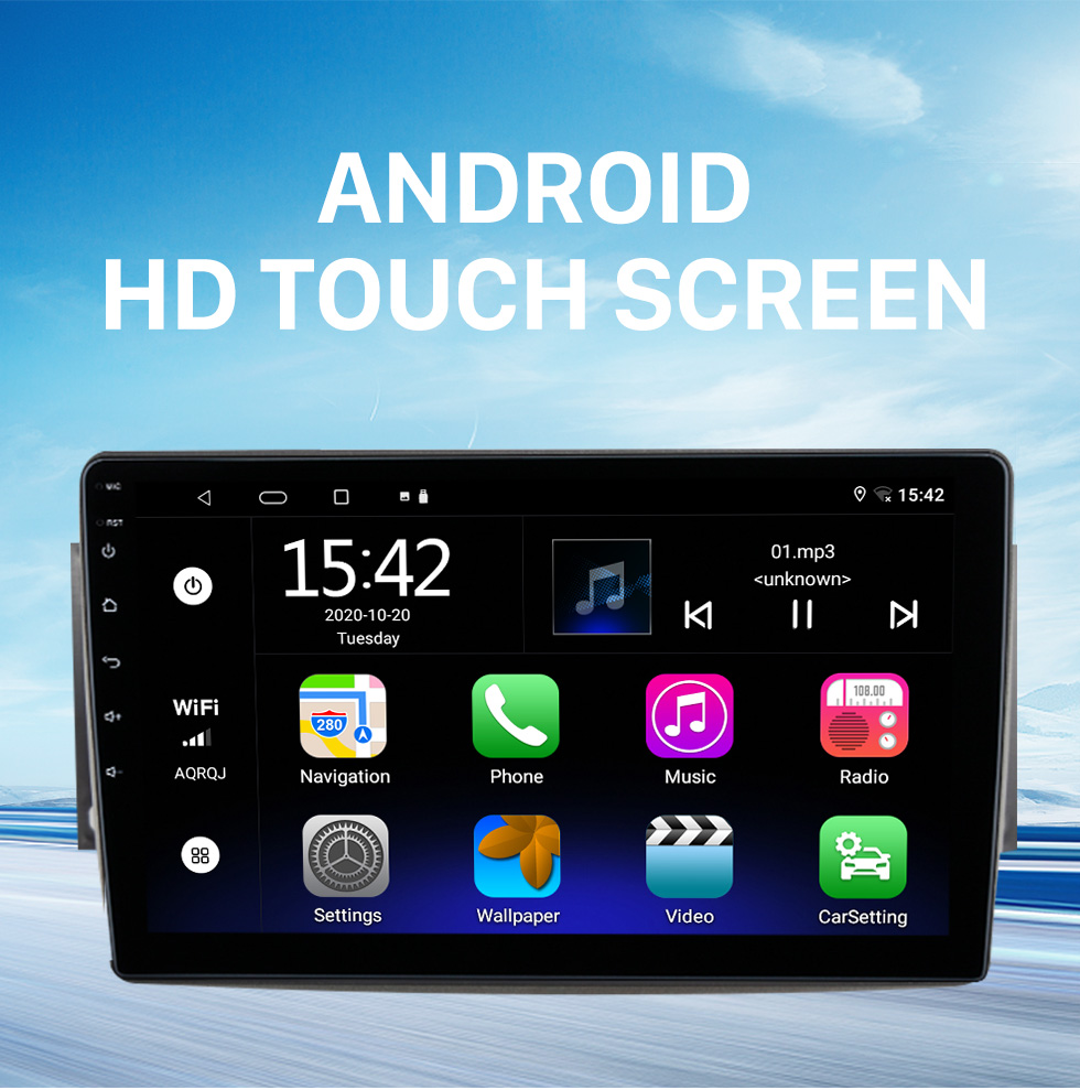 Seicane 9 pulgadas Android 10.0 para 2012 SUZUKI ERTIGA Sistema de navegación GPS estéreo con pantalla táctil Bluetooth compatible con cámara de visión trasera