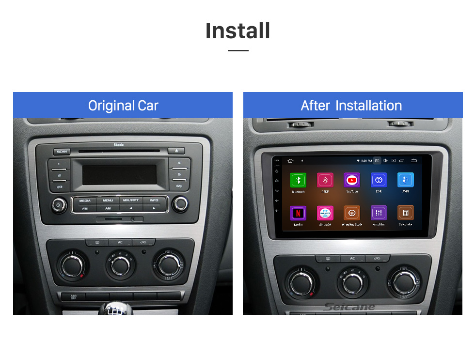 Seicane 10,1&amp;quot; Android 11.0 HD Touchscreen Aftermarket Radio für 2005-2010 Honda Odyssey (Nordamerika) (LHD) mit Carplay GPS Bluetooth Unterstützung AHD Kamera Lenkradsteuerung