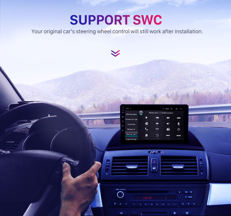 Seicane 9 pulgadas Android 10.0 para BMW X3 2004-2012 Radio con Bluetooth HD Pantalla táctil Sistema de navegación GPS compatible con Carplay DAB +