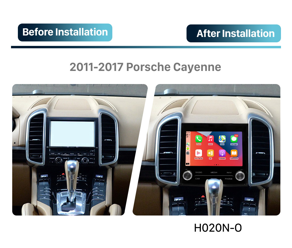 Seicane 7 Zoll HD Touchscreen für 2011-2017 Porsche Cayenne Radio Android 10.0 GPS Navigationssystem mit Bluetooth USB Unterstützung Digital TV Carplay