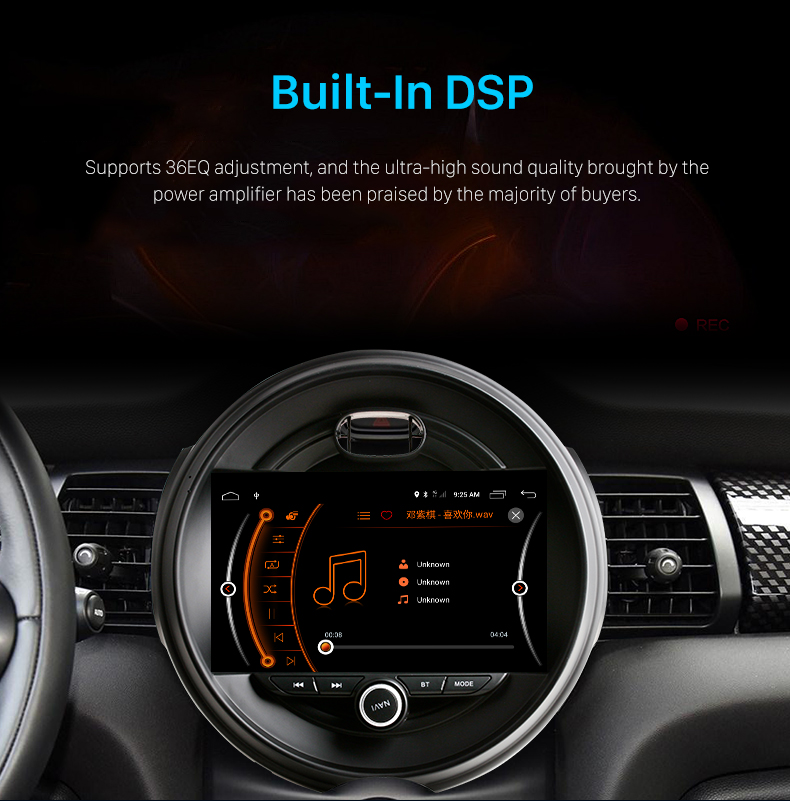 Seicane 9,7 Zoll Android 10.0 für 2014-2019 Mini Cooper S Stereo-GPS-Navigationssystem mit Bluetooth-Carplay-Unterstützung Rückfahrkamera