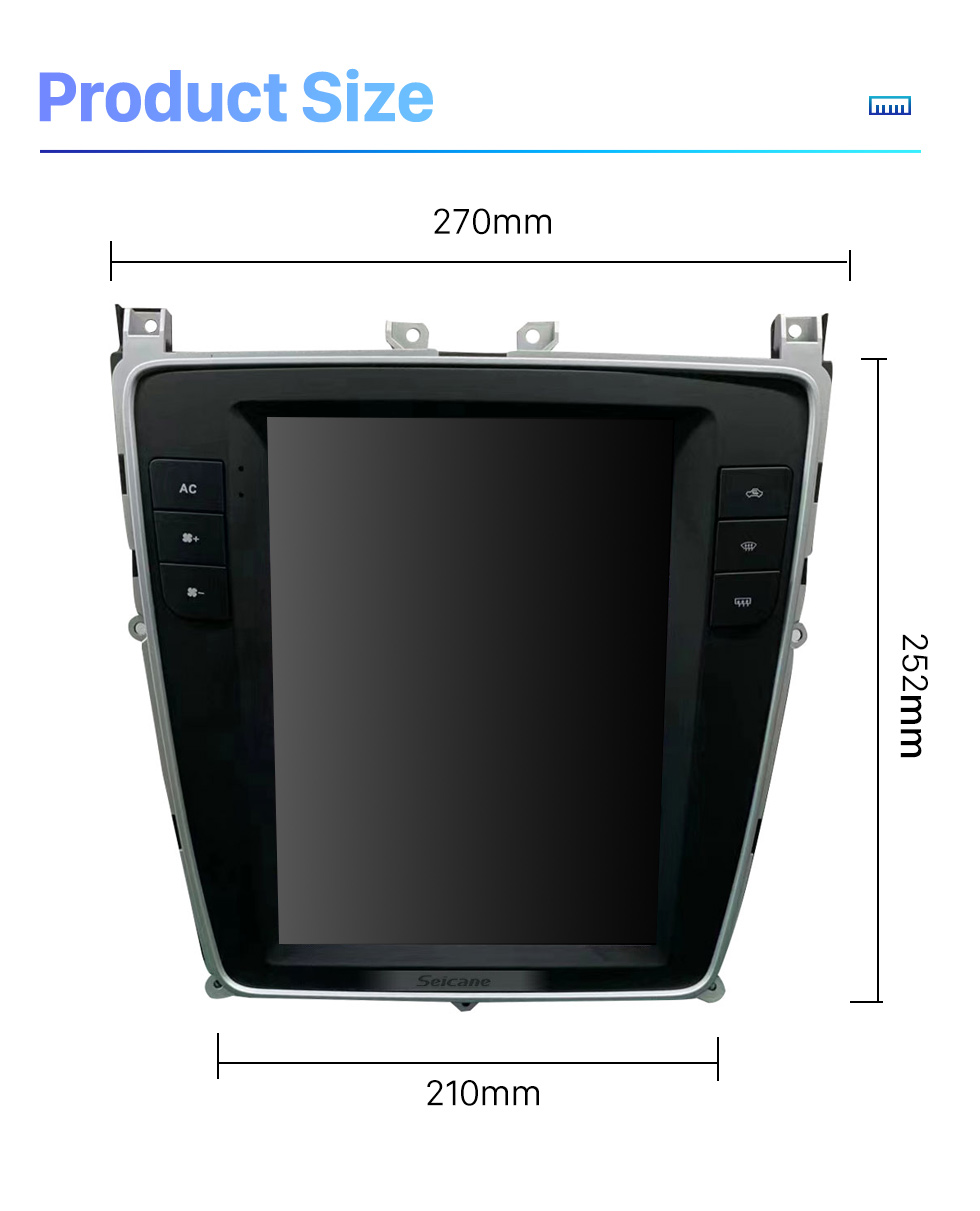 Seicane 9,7-дюймовый Android 10.0 HD с сенсорным экраном GPS-навигация Радио для Bentley Flying Spur Continental 2012-2019 годов с поддержкой Bluetooth Carplay TPMS AHD-камера