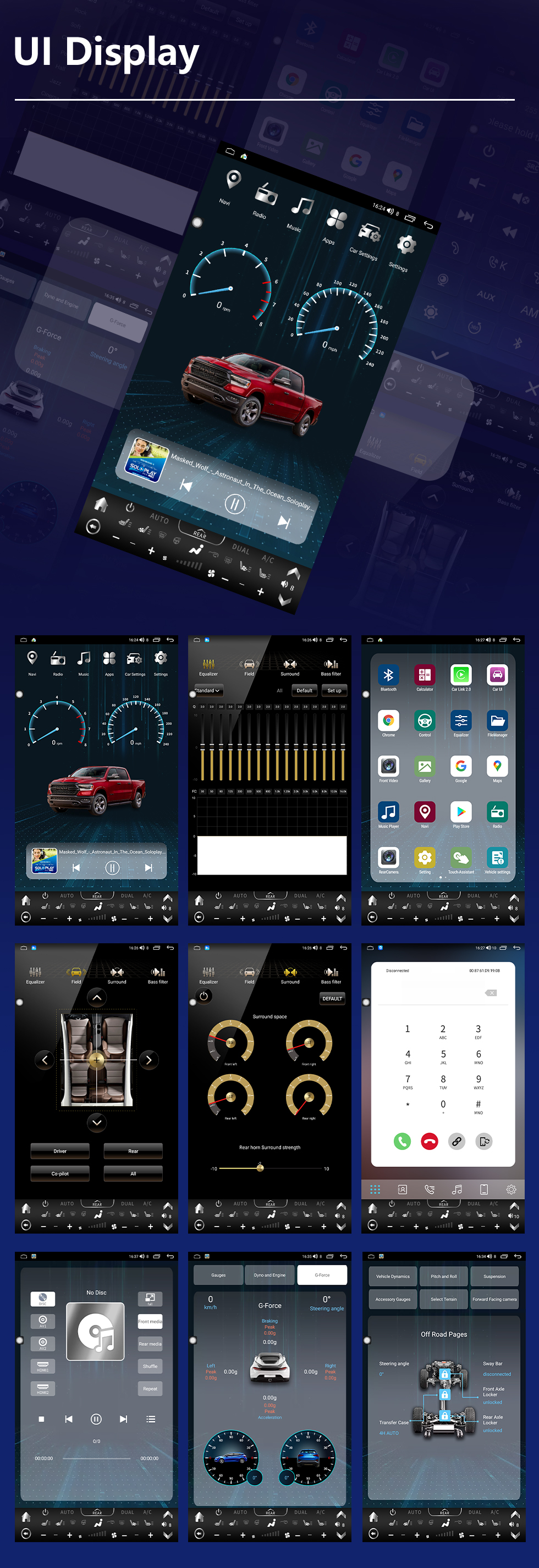 Seicane Carplay 13,6-дюймовый сенсорный экран Android 10.0 Мультимедиа для JEEP WRANGLER 2018-2021 гг. Радио Android Auto с системой GPS-навигации Поддержка Bluetooth Камера заднего вида WIFI OBD2