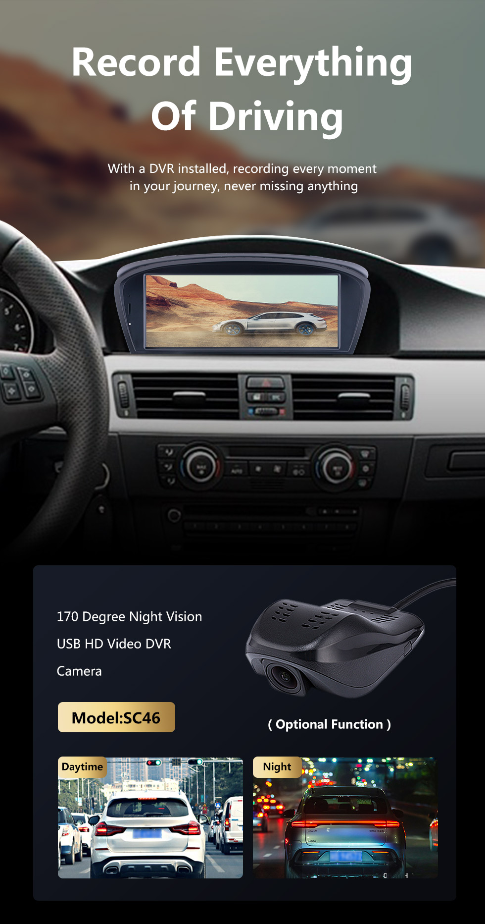 Seicane Tela sensível ao toque HD de 8,8 polegadas para 2006-2010 2011 2012 BMW 5 3 Series E60 E61 E62 E63 E90 E91 E92 E93 Rádio Android 11.0 Sistema de navegação GPS com suporte a Bluetooth Carplay