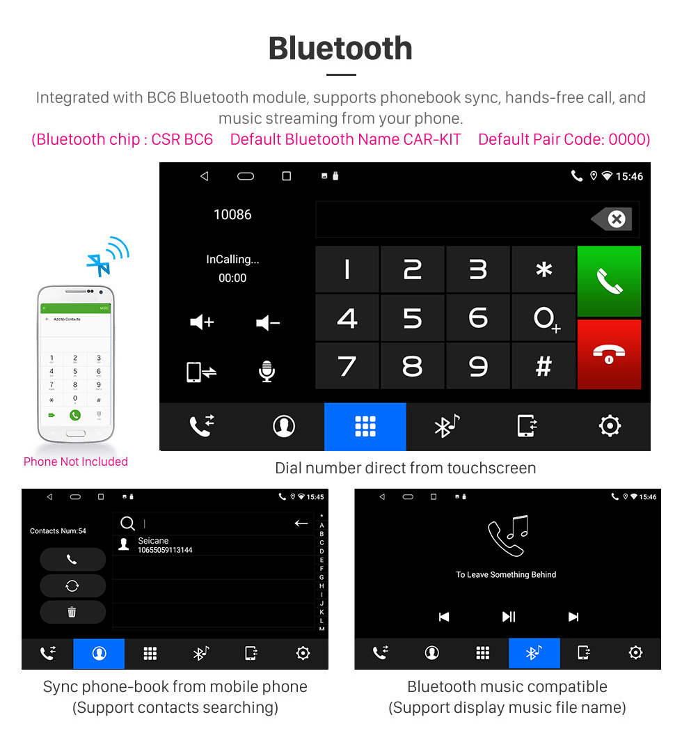Seicane 9 pouces Android 12.0 pour 2014 2015 2016 2017 2018 BUICK ENCLAVE Système de navigation GPS stéréo avec prise en charge de l&amp;#39;écran tactile Bluetooth Caméra de recul