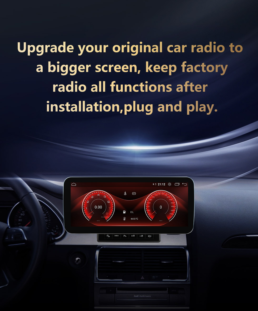Carpay touchscreen radio navigation for GPS Android AUDI Car 2005-2016 Radio system 2019 Bluetooth 2017 replacement Q7 auto 2018
