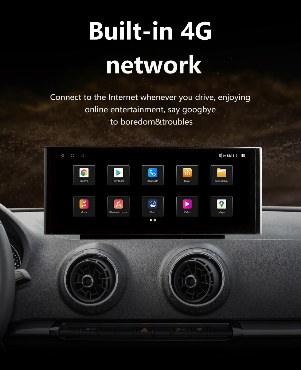 Android Auto Radio Carplay Audi A3 8V 2013-2018