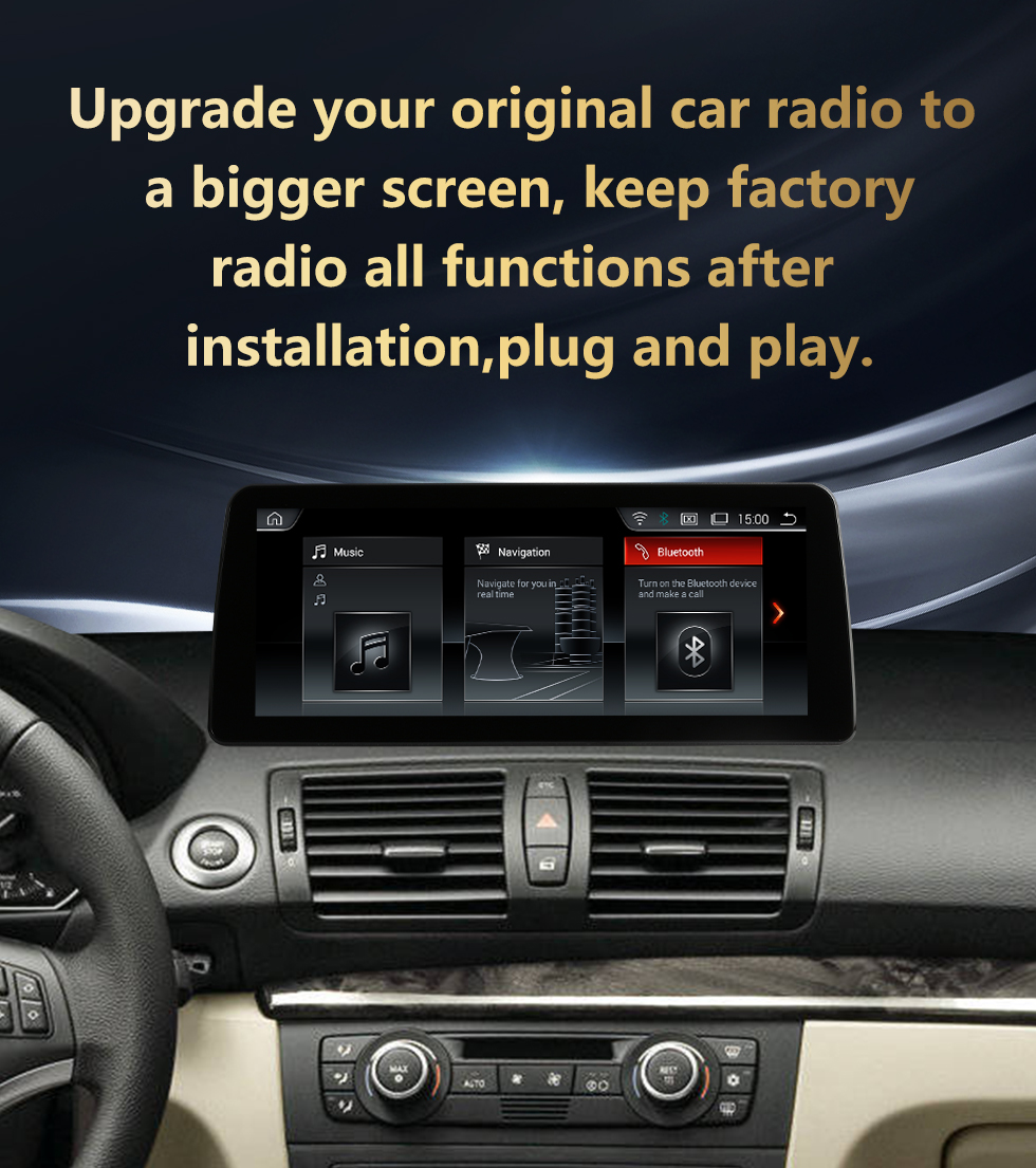 Seicane Android 10.0 para BMW E87 2006-2012 Rádio 10,25 polegadas HD Touchscreen Sistema de navegação GPS com suporte para Bluetooth Carplay SWC
