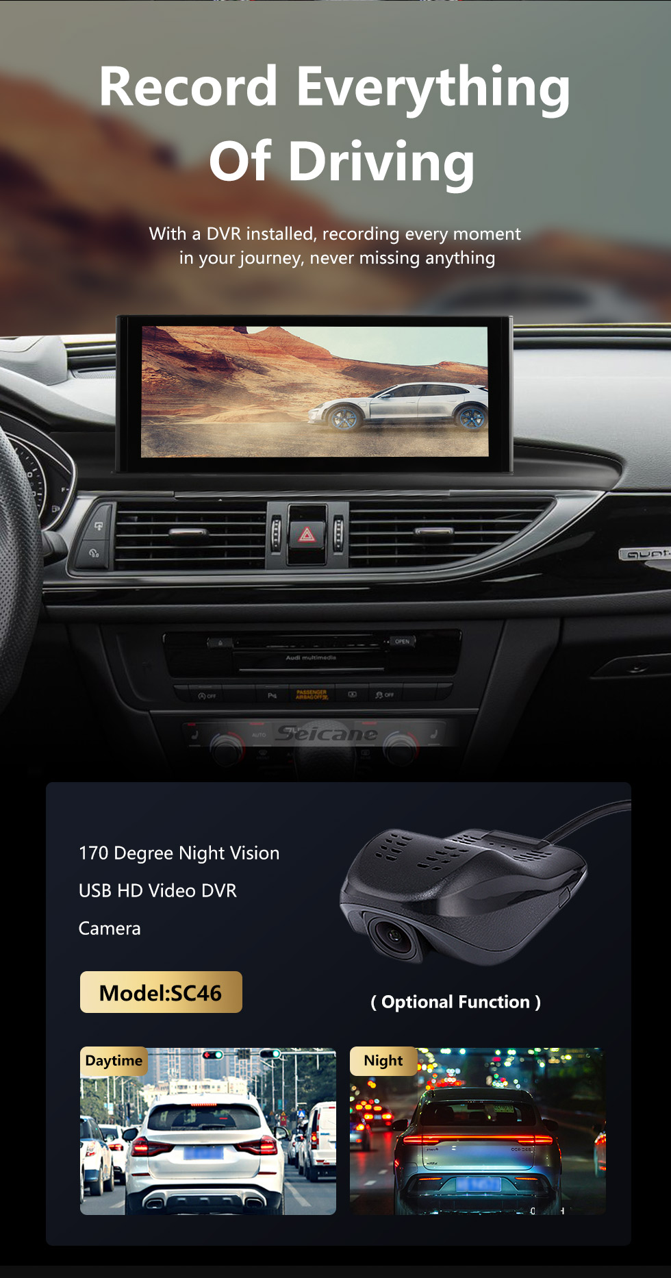 Pantalla táctil Radio Carplay para 2005-2019 Audi A6 A7 Sistema Android auto  estéreo reemplazo Actualización