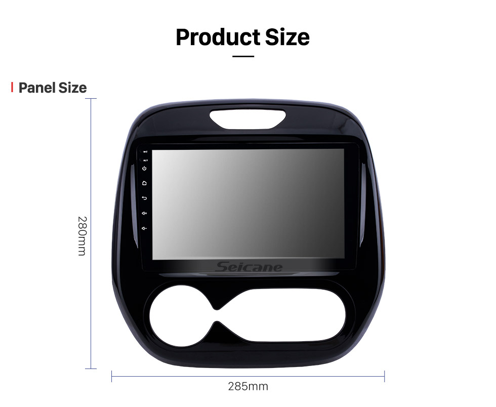 Seicane 9 pulgadas Android 8.1 2011-2016 Renault Captur CLIO Samsung QM3 Manual A / C Navegación GPS Sistema de audio para automóvil Pantalla táctil AM Radio FM Música Bluetooth 3G WiFi OBD2 Enlace de espejo AUX Cámara de respaldo USB SD 1080P Video