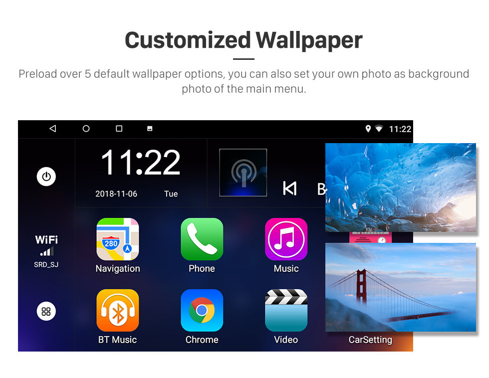 Seicane 7 Zoll Android 10.0 TOYOTA HIACE Universal-HD-Touchscreen-Radio GPS-Navigationssystem Unterstützung Bluetooth Carplay OBD2 DVR 3G WiFi Lenkradsteuerung