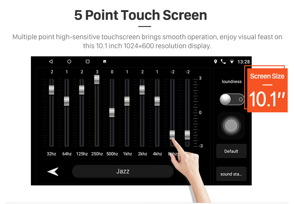 Seicane 10.1 polegada hd touchscreen 2017 jipe bússola android 10.0 unidade principal navegação gps rádio com usb bluetooth wifi suporte dvr obd2 câmera de backup tpms