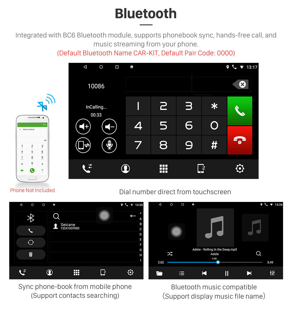 Seicane 9 Zoll Android 8.1 für Mazda 3 AXELA 2004-2009 GPS-Navigation Autoradio mit Bluetooth 3G WIFI USB-Touchscreen Rückfahrkamera Spiegel Link OBD2