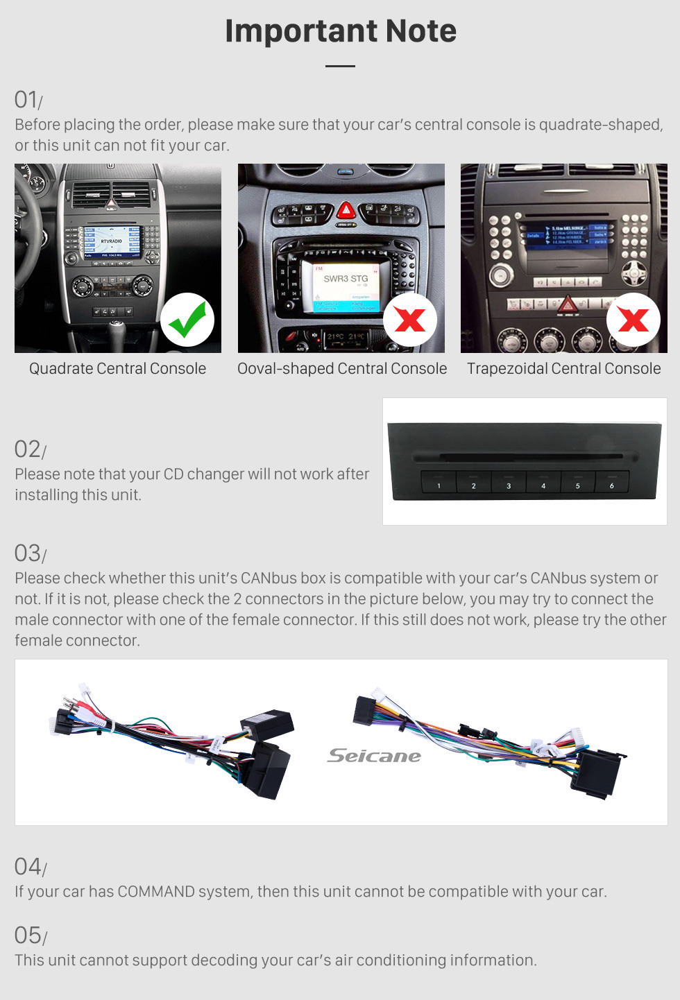 Seicane 9-дюймовый Android 10.0 GPS навигационное радио для VW Volkswagen 2000-2015 VW Volkswagen Crafter Mercedes Benz Viano / Vito / B класса W245 / Sprinter / A класса W169 с поддержкой Bluetooth WiFi с сенсорным экраном Carplay DVR