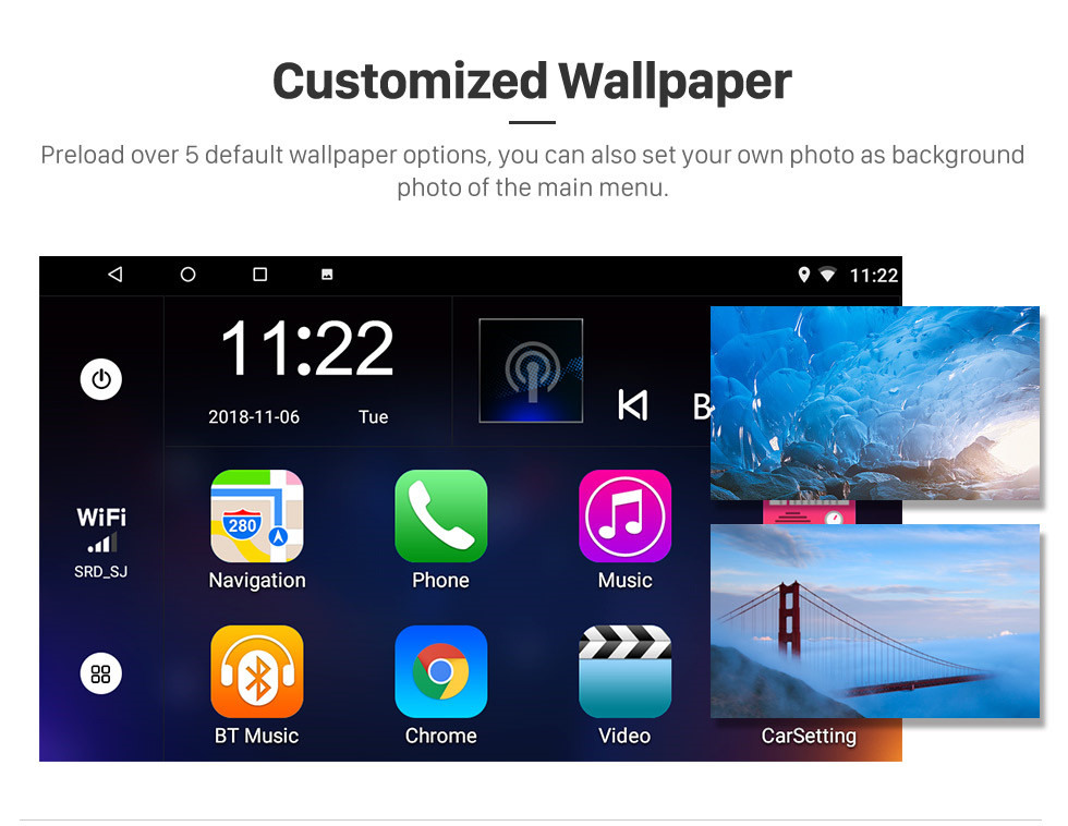 Seicane 9 pulgadas Android 10.0 2016 Suzuki Baleno en el tablero de radio Sistema de navegación GPS Bluetooth 3G WIFI Cámara de visión trasera inalámbrica OBD2 Enlace de espejo Control del volante