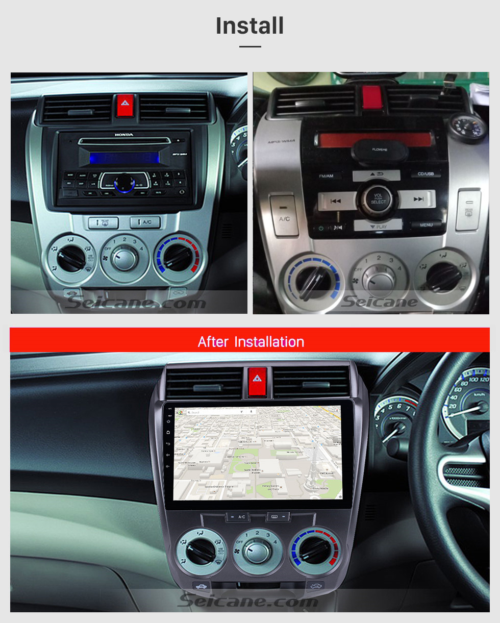 Stereo Pantalla Android Pantalla 10¨ Honda City 2+64 Carplay