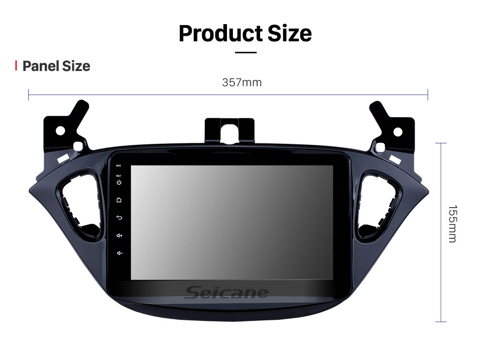Seicane 9 inch Android 13.0 Radio for 2015-2019 Opel Corsa 2013-2016 Opel Adam Bluetooth HD Touchscreen GPS Navigation AUX support Carplay Backup camera DVR