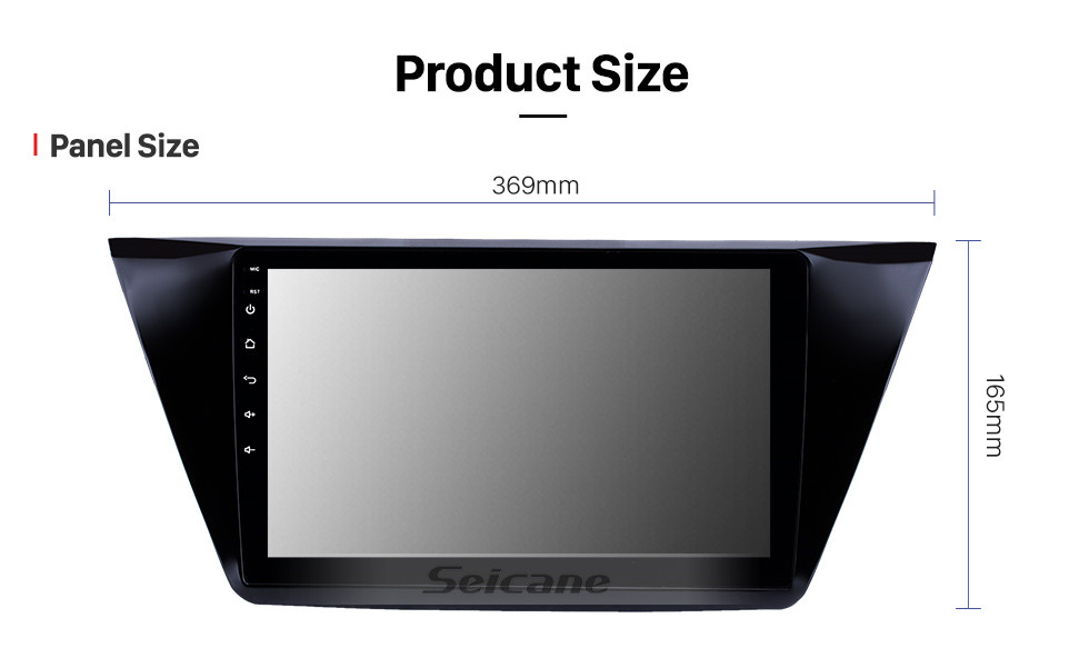 Seicane 10,1-дюймовый Android 10.0 GPS-навигатор для Volkswagen Touran 2016-2018 с сенсорным экраном HD Bluetooth WIFI с поддержкой Carplay SWC