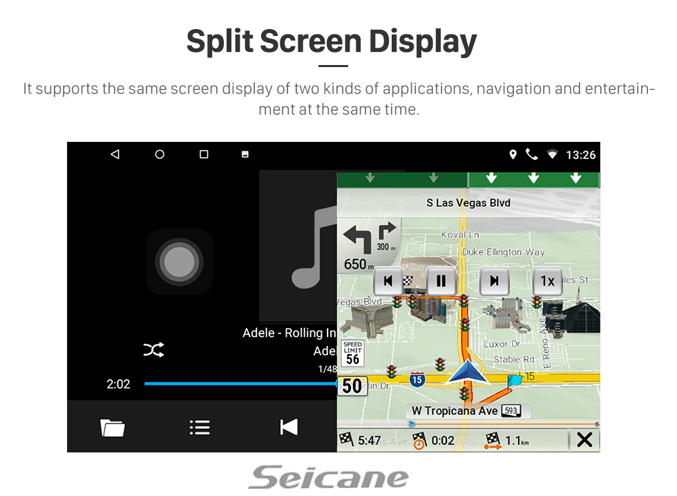 Seicane 9 Zoll Android 10.0 HD Touchscreen GPS-Navigationsradio für 2006-2012 Suzuki SX4 mit Bluetooth-Musik WIFI-Unterstützung 1080P Video OBD2 DVR