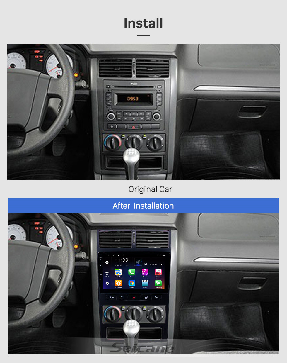  ADMLZQQ Android 11 Car Radio Stereo GPS Navigation for Peugeot  307 2004-2013 Double Din Autoradio with 9 Inch Carplay Steering Wheel  Control Rear Camera, Support DAB+/TPMS/OBDII/DVR,M100s 4core 1+16g :  Everything Else