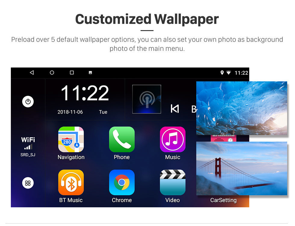 Seicane HD Touchscreen 9 Zoll Android 10.0 GPS Navigationsradio für 2014 Saipa Tiba mit Bluetooth AUX WIFI Unterstützung Carplay TPMS DAB +