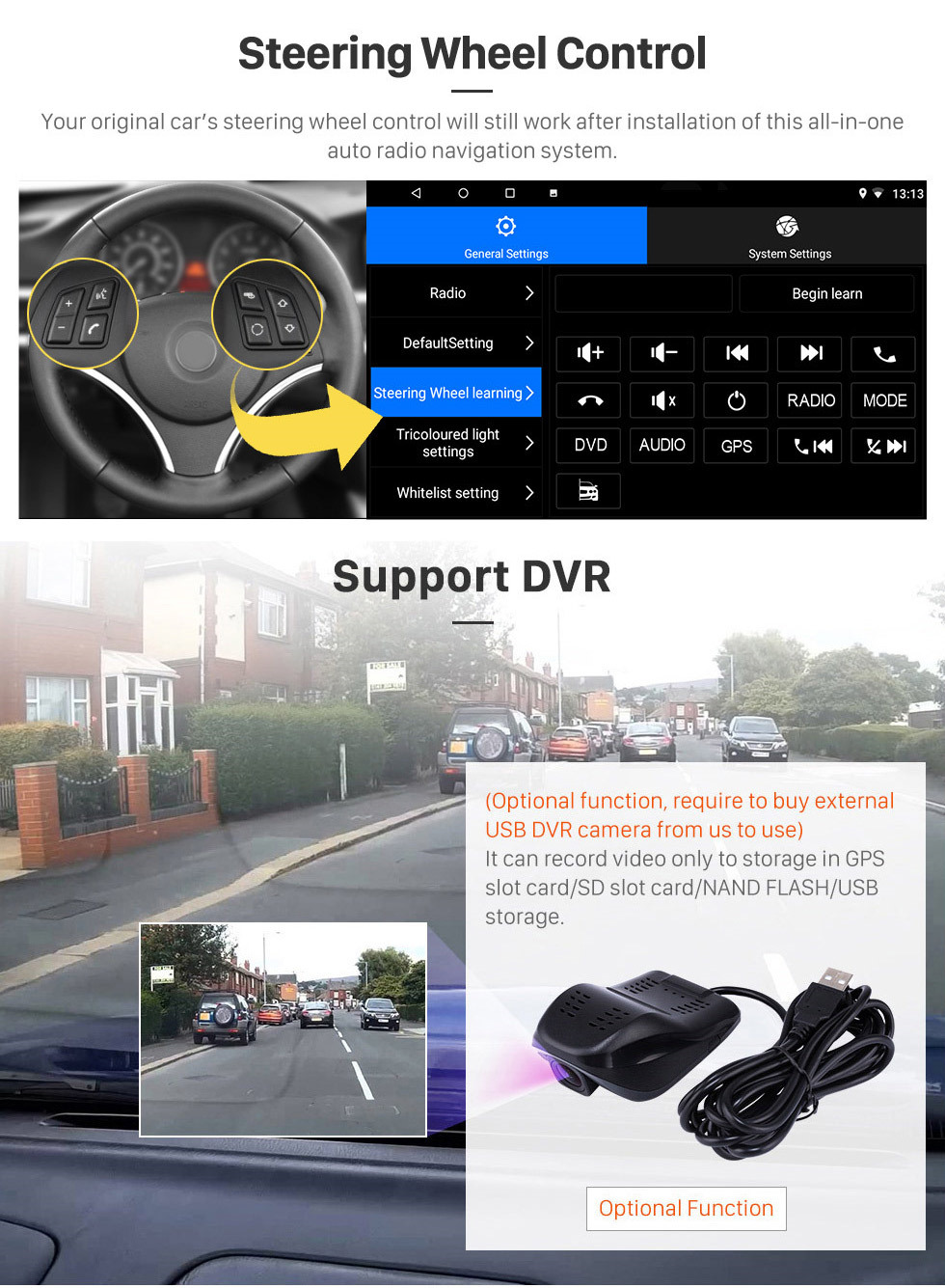 Seicane Android 10.0 9 pouces HD Radio de navigation GPS à écran tactile HD pour 2014-2018 Nissan Sunny / Almera RHD avec support Bluetooth Carplay DVR OBD2
