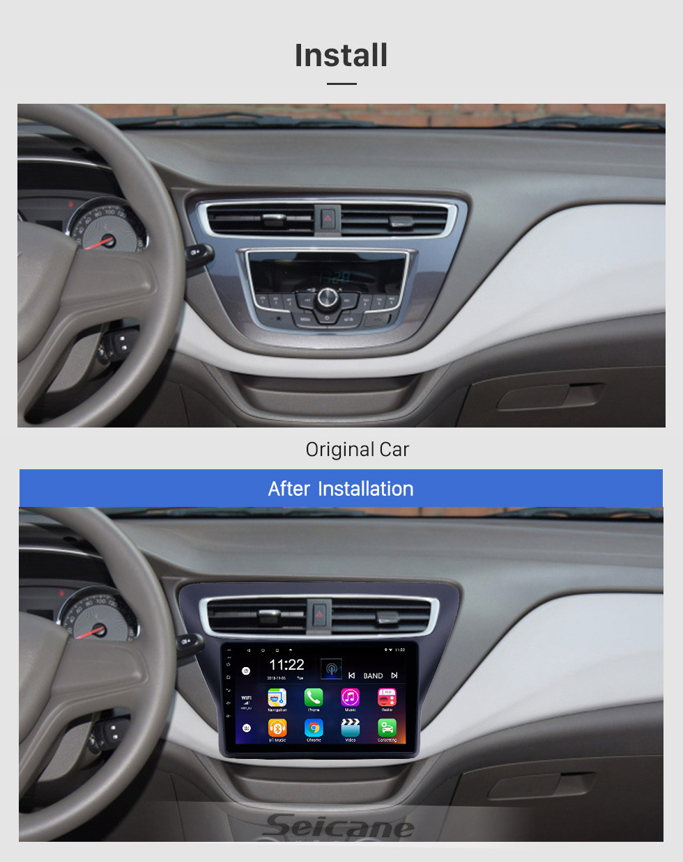 Seicane 2016-2018 Chevy Chevrolet Lova RV Android 10.0 HD с сенсорным экраном 9-дюймовый GPS-навигатор с поддержкой Bluetooth Carplay SWC