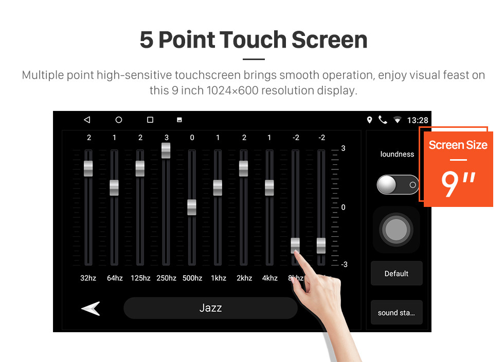 Seicane HD Touch Screen de 9 polegadas Android 10.0 2013-2016 HYUNDAI I10 Grand i10 RHD Rádio de navegação GPS com suporte para Bluetooth WiFi Mirror Link Steering Wheel Control