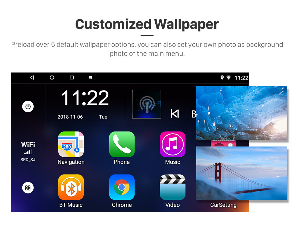 Seicane 9 Zoll Android 10.0 HD Touchscreen 2013-2016 HYUNDAI I10 Grand i10 RHD GPS-Navigationsradio mit USB Bluetooth-Unterstützung Rückfahrkamera OBD2