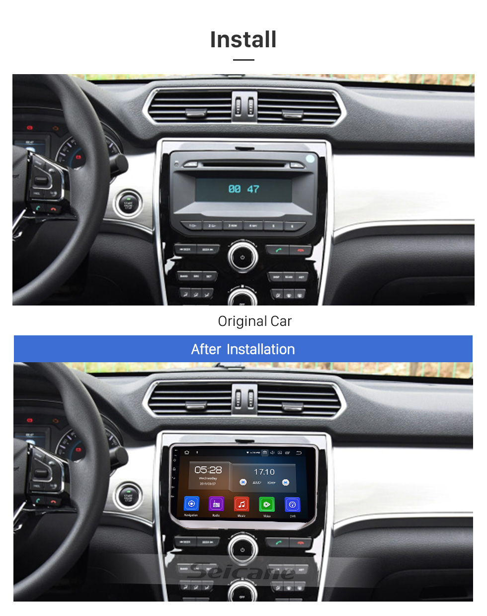 Seicane OEM 9 inch Android 10.0 for 2014 2015 2016 Haval H2(Red label) Radio Bluetooth HD Touchscreen GPS Navigation System support Carplay DAB+