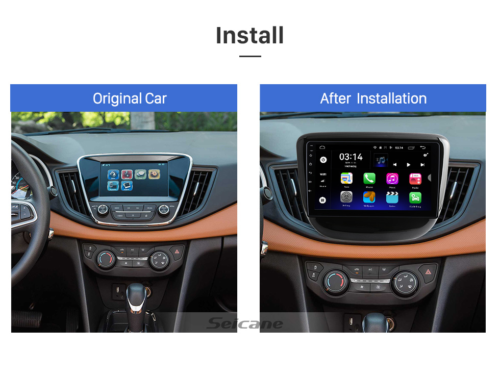 Seicane Para 2016 Chevy Chevrolet Cavalier Radio 9 pulgadas Android 12,0 HD pantalla táctil sistema de navegación GPS con soporte Bluetooth Carplay SWC